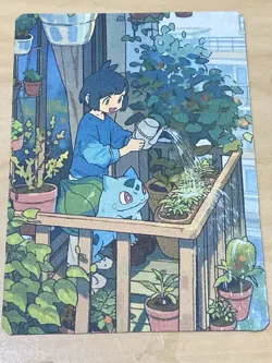 Japanese ART STYLE Bulbasaur Fan Full Art Pokemon Custom Card/perfect bookmark - Image 2