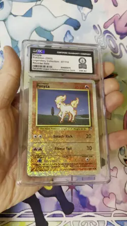 Pokemon TCG Ponyta Reverse Holo Card Legendary Collection-CGC WORLD RECORD-1of 1 - Image 2