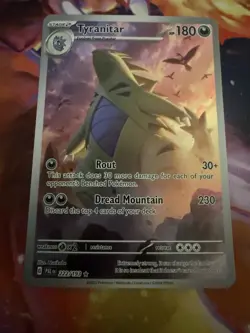 Tyranitar - 222/193 - Pokemon Paldea Evolved Illustration Rare Card NM - Image 1