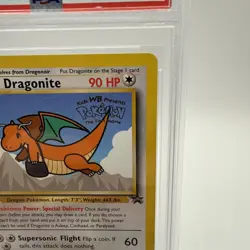 1999 POKEMON GAME MOVIE MOVIE PROMO #5 DRAGONITE PSA 8 - Image 5