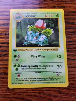 MP! Pokemon 1st Edition Base Set 1999 Ivysaur Shadowless 30/102 - Image 1