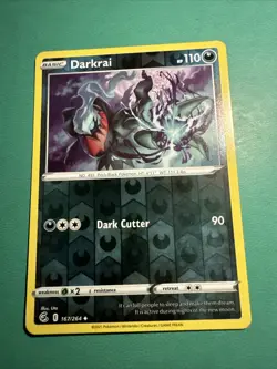 2021 POKEMON FUSION STRIKE DARKRAI 167/264 REVERSE HOLO (UNCOMMON) - Image 1
