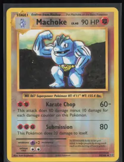 Machoke Reverse Holo 58/108 Pokemon XY: Evolutions LP Pokemon Card - Image 1