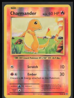Charmander Reverse Holo 9/108 Pokemon XY: Evolutions HP Pokemon Card - Image 1