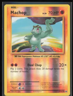 Machop Reverse Holo 57/108 Pokemon XY: Evolutions LP Pokemon Card - Image 1
