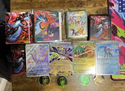 Pokemon TCG Mixed Card Lot Aurorus, Mega Zygarde EX, Decidueye GX, Suicune - Image 1