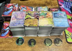 Pokemon TCG Mixed Card Lot Aurorus, Mega Zygarde EX, Decidueye GX, Suicune - Image 2