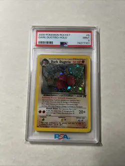 2000 POKEMON ROCKET #6 DARK DUGTRIO-HOLO PSA 9 - Image 1