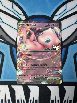 Mew ex 151/165 Play! Prize Pack Stamped 151 Pokemon Card - Image 1