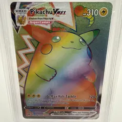 Pokemon Vivid Voltage Secret Rare Rainbow Pikachu VMAX 188/185 ENGLISH PSA 9 - Image 2