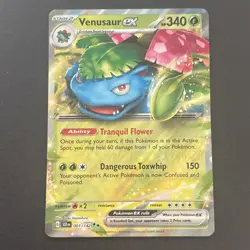 Venusaur ex 001/142 Sv07: Stellar Crown Holo Pokemon TCG NM 2024 - Image 1