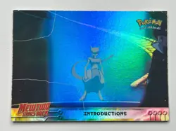 Topps Pokemon the First Movie Rainbow Foil 21 Introductions - Image 1