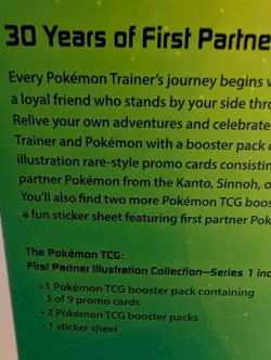 Pokemon TCG First Partner Illustration Collection Series 1 New Sealed - Image 3