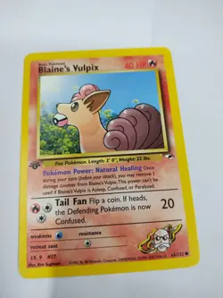 MINT Pokemon TCG 1st Edition Gym Heroes Blaine’s Vulpix 65/132 Vintage Rare - Image 1