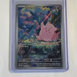 Pokemon TCG Lillie's Clefairy Ex 184/159 Sv09 Holo Special Illustration Rare - Image 1