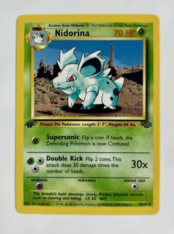 Nidorina 1999 Pokemon Game Jungle 1st Edition Uncommon #40/64 * Near Mint - Image 1