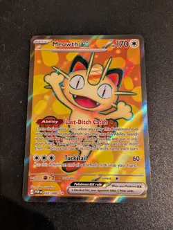 The Pokemon Company Meowth EX 107/088 Full Art Holo Rare Basic 170 HP English - Image 1