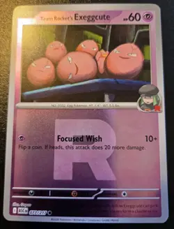 Team Rocket's Exeggcute 077/217 Reverse Holo Common Ascended Heroes Pokemon TCG - Image 1