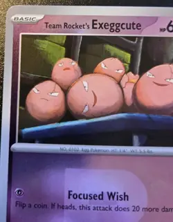 Team Rocket's Exeggcute 077/217 Reverse Holo Common Ascended Heroes Pokemon TCG - Image 2