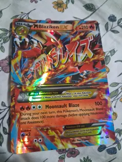 Pokemon M Blaziken EX XY86 XY Promos Promo Mega Full Art Holo HP210 Eng - Image 1