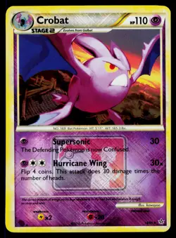 Crobat - 14/95 League Promo - Reverse Holo 14/95 Promo Pokemon NM - Image 1