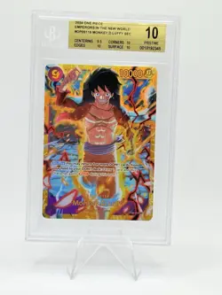 Monkey.D.Luffy SEC OP09-119 One Piece Emperors in the New World BGS 10 Pristine - Image 1