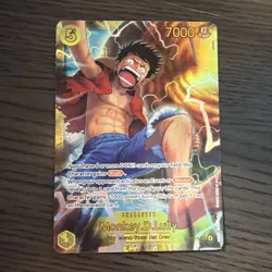 One Piece TCG Monkey.D.Luffy OP15-119 SEC Near Mint In Hand - Image 1