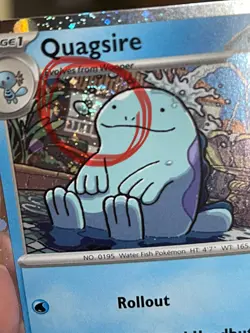 POKEMON QUAGSIRE SVP 156 HOLOFOIL COSMOS PROMO BLACK STAR WITH SWIRL NM CARD - Image 3
