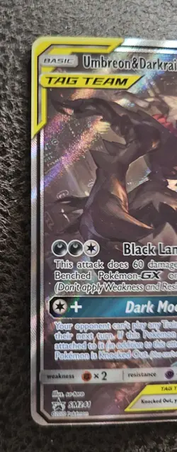 Pokemon Umbreon & Darkrai GX Promo Card SM241 Sun & Moon - Image 2