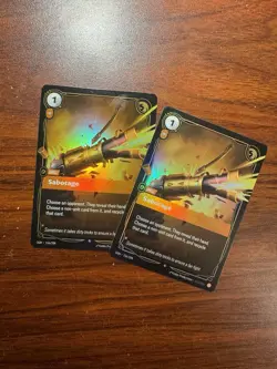 Riftbound Origins - Sabotage - OGN 156/298 - Foil NM/M Card x2 (TWO COPIES) - Image 1