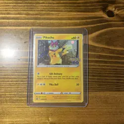 PROMO Birthday Present Pikachu SWSH234 NM / M - COSMOS HOLO - Pokemon Go Card - Image 1