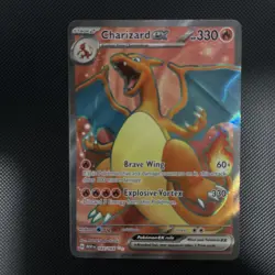 Pokemon Charizard EX Full Art 183/165 Scarlet & Violet 151 Series - Image 1