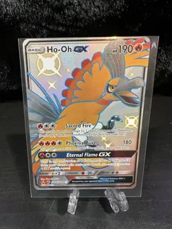 Ho-Oh GX SV50/SV94 - Shiny Vault Hidden Fates Shiny Holo Rare Pokemon Card MINT - Image 1