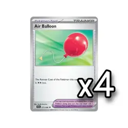 4x Air Balloon 079/086 Black Bolt English Pokemon Card Non Foil x4 - Image 1