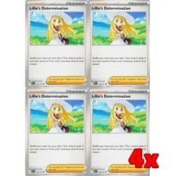 Pokemon TCG 4x Lillie's Determination 192/217 Ascended Heroes Playset NM - Image 1