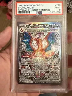Pokemon Charizard ex 223/197 Obsidian Flames PSA 9 Special Illustration Rare Ho… - Image 1