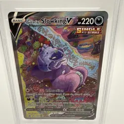 GRADED PSA 8 2021 Pokemon SWSH Galarian Slowking V Chilling Reign-FA #178 - Image 3