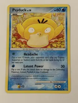 Pokemon Psyduck Platinum 87/127 - 2009 Common Basic Regular - Image 1