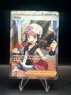 Pokemon TCG Hilda 164/086 White Flare Trainer-Supporter Ultra Rare Full Art Holo - Image 1