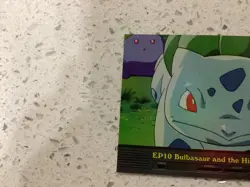 2000 Topps Pokemon Blue Label TV Animation EP10 Bulbasaur Hidden Village Foil NM - Image 2