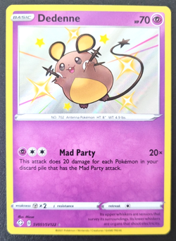Pokemon Shining Fates Dedenne Shiny Vault SV051/SV122 NM/M Condition - Image 1