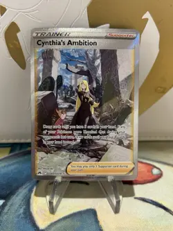 Cynthia's Ambition GG60/GG70 Rare Ultra Crown Zenith Galarian Gallery Pokemon NM - Image 1