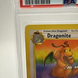 1999 POKEMON FOSSIL #19 DRAGONITE NON HOLO UNLIMITED MINT PSA 8 - Image 4
