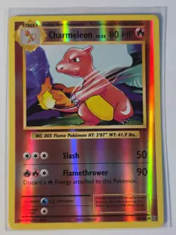 Charmeleon 10/108 Uncommon Evolutions Pokemon REVERSE HOLO LP - Image 1