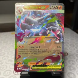 Mega Charizard X ex 013/094 Double Rare Phantasmal Flames Pokemon TCG - Image 1