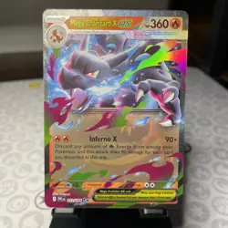 Mega Charizard X ex 013/094 Double Rare Phantasmal Flames Pokemon TCG - Image 3