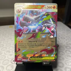 Mega Charizard X ex 013/094 Double Rare Phantasmal Flames Pokemon TCG - Image 5