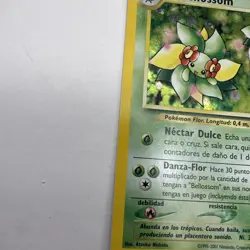 2001 Pokemon SPANISH Unlimited Neo Genesis Bellossom Holo 3/111 EX - Image 4