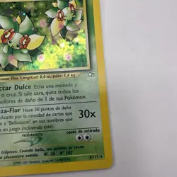 2001 Pokemon SPANISH Unlimited Neo Genesis Bellossom Holo 3/111 EX - Image 5