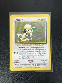 Pokemon Smeargle Neo Discovery 2001 Holo Rare 11/75 WotC MP - Image 1